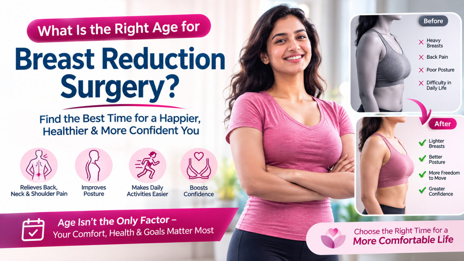 Right Age for Breast Reduction Surgery – Complete Age Guide